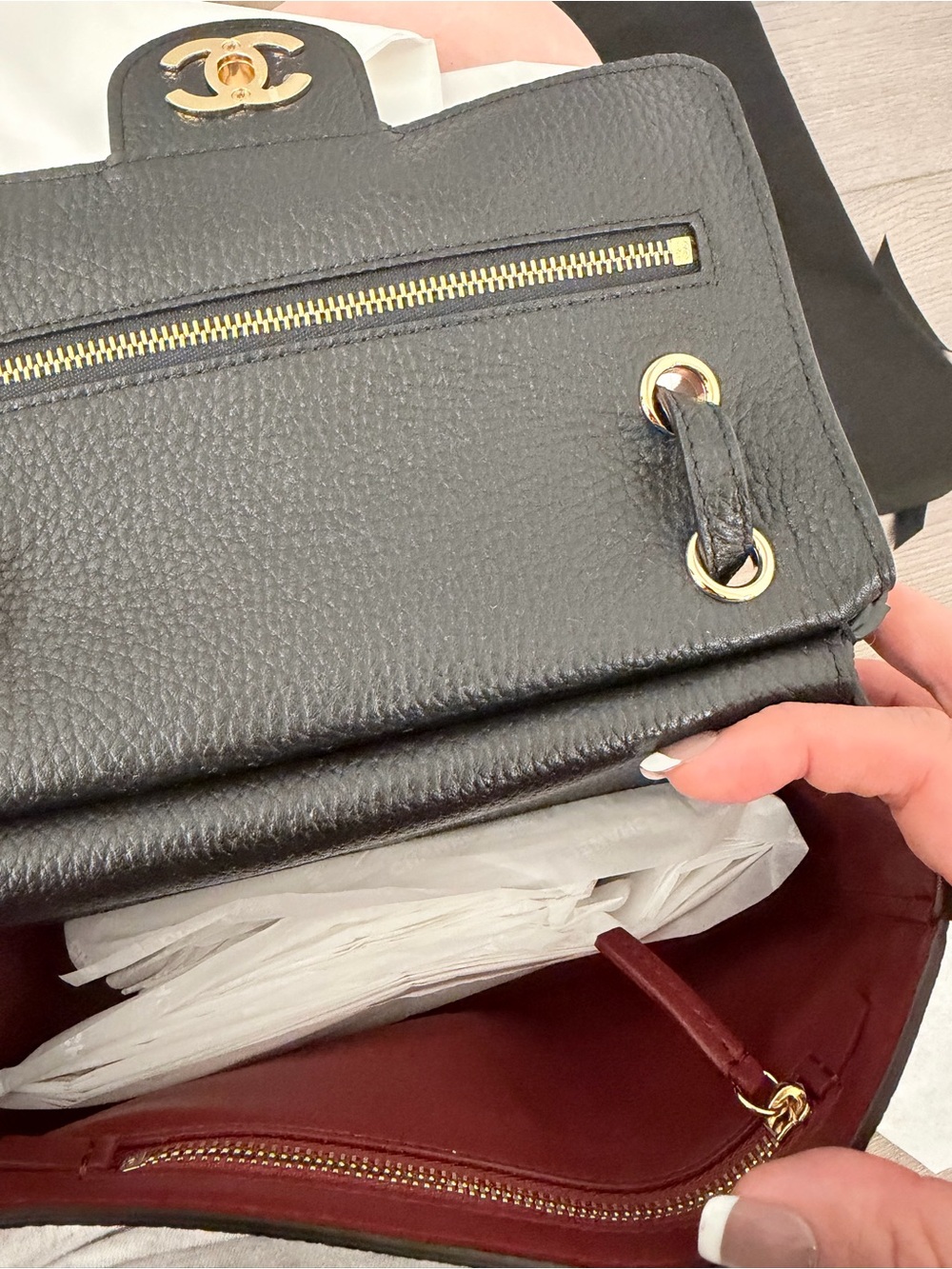 Chanel new 26B black flap mini souplissimo bag - Picture 16 of 16